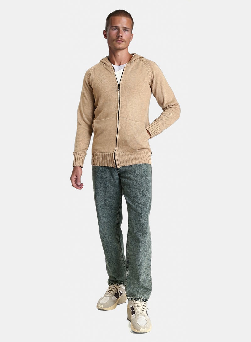 Ravin Men Zip-Up Knit Cardigan - Image 5